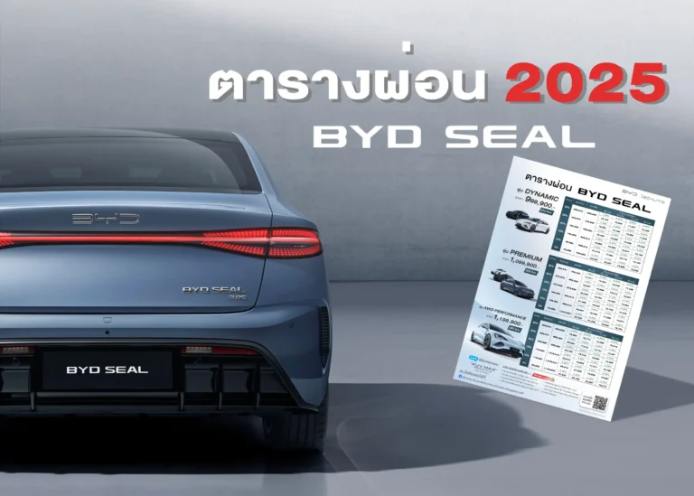 ตารางผ่อน BYD SEAL 2025-cover